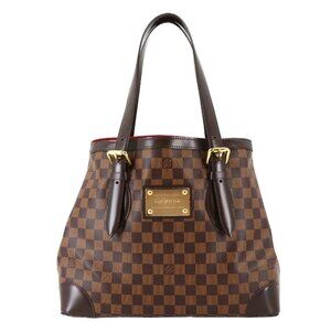 LOUIS VUITTON Damier Hampstead MM Tote Bag Ebene Brown N51204 Purse 90284954